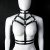 HOMELEX Damen Punk Leder Harness Body Brustgurte Taille Cupless Lingerie Einstellbar (LBZ01) - 4