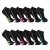 12 Paar Damen Mädchen Sneaker Socken Füßlinge Baumwolle (39-42, Muster 2) - 1
