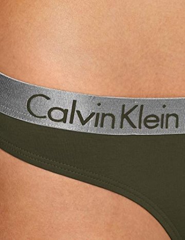 Calvin Klein Damen Thong Tanga, Grün (Duffel Bag Fdx), No Aplica (Herstellergröße: M) - 2