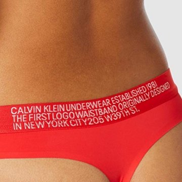 Calvin Klein Damen Thong Tanga, Rot (Fever Dream Dfu), No Aplica (Herstellergröße: S) - 3