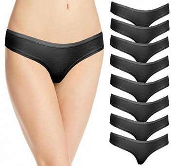 Cotton Whisper Frauen Sleek Hisper Bikini Panty 8 Pack M - 6