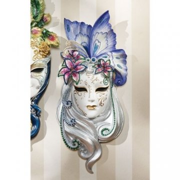 Design Toscano Maske von Venedig, Wandskulptur: Schmetterlings-Maske - 2