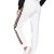 DIDK Damen Hosen Sporthose Casual Streifen Sweathose Elastischer Bund Jogginghose mit Taschen Weiß S - 2