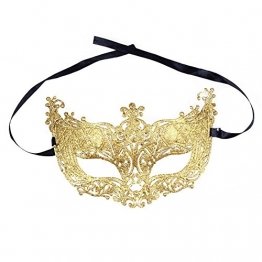Dosige Venezianische Maske, Maskenball Masken Maskerade Maske Masquerade Maske Venedig Maske Damen 1 Stück (Gold) - 1