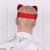 FEESHOW Unisex PU Leder Maske Fuchs Bär Gesichtsmasken mit Ohren Augenbinde Augenschutz Flirten Cosplay Kostüm Zubehör Braun One Size - 3