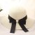 Flying Rabbit Damen Sonnenhüte Faltbarer Strohhut mit Sonnenschutz Breite Krempe (Style-1-Milk white) - 2