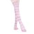 HABI 1 Paar Gestreifte blau rosa & weiß Kniestrümpfe Damen über Knie-Lange Overknee Überknie  Strümpfe cosplay Kostüm (1) - 1