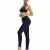 HAPYWER Damen Laufhose Sporthose Mit Taschen Lang Hohe Taile Sport Leggings Strech Yoga Tights Hose(Dunkelblau,S) - 6