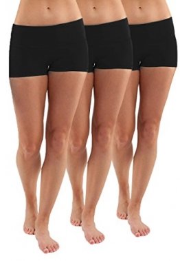 iLoveSIA 3X Shorts Sport Damen Schwarz Hotpants Sommer Unterwäsche tanzen Running Athletic Panties L - 1