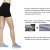 iLoveSIA 3X Shorts Sport Damen Schwarz Hotpants Sommer Unterwäsche tanzen Running Athletic Panties L - 4