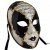 Lannakind Venezianische Maske Gesichtsmaske Volto Damen Karneval, Ballmaske, Wand-Deko (V05 schwarz) - 2