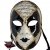 Lannakind Venezianische Maske Gesichtsmaske Volto Damen Karneval, Ballmaske, Wand-Deko (V05 schwarz) - 1