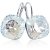 Ohrringe mit Kristalle von Swarovski® Silber Damen-Ohrhänger NOBEL SCHMUCK - 3