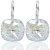 Ohrringe mit Kristalle von Swarovski® Silber Damen-Ohrhänger NOBEL SCHMUCK - 4