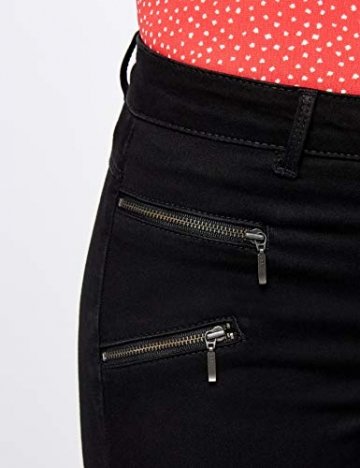 ONLY Damen Onlroyal Reg Skinny Zip Jeans DNM Noos Jeanshose, Schwarz (Black), 42/L30 (Herstellergröße: XL) - 3