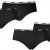 PUMA Damen Basic Hipster Slip 4er Pack in vielen Farben (black (200), M) - 1