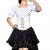r-Dessous Damen Rock schwarz Burleske Victorian Gothic Steampunk Skirt Corsage Chiffon Übergrößen Vintage Groesse: 6XL/ 8XL - 5