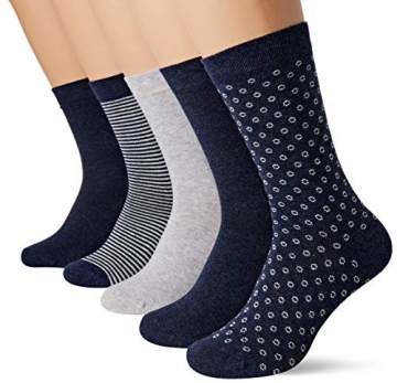 Schiesser Damen Damensocken (5PACK) Socken, Mehrfarbig (Sortiert 1 901), 39/42 (Herstellergröße: 403) (5erPack) - 