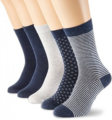 Schiesser Damen Damensocken (5PACK) Socken, Mehrfarbig (Sortiert 1 901), 39/42 (Herstellergröße: 403) (5erPack) - 1