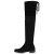 Stiefelparadies Damen Stiefel Overknees mit Blockabsatz Schleifen Flandell, Schwarz, 38 EU - 2