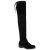 Stiefelparadies Damen Stiefel Overknees mit Blockabsatz Schleifen Flandell, Schwarz, 38 EU - 1