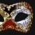 Venezianische Maske Damen Unisex Colombina Musica Handarbeit Original Karneval Masken Venezianisch aus Venedig für Maskenball Fasching oder Party - 4