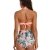 WinCret Damen Badeanzug V-Ausschnitt Neckholder Hohe Taille Einteilige Monokini Bademode Swimsuit - 3