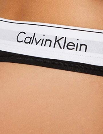 Calvin Klein Damen MODERN Cotton-Thong String, Schwarz (Black 001), XS - 5