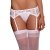 Dreamgirl Women's Plus-Size Sultry Nights Garter Belt, White, One Size Queen - 1