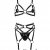Grey Velvet Damen Erotik-Set Harness S/M - 1