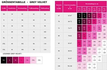Grey Velvet Damen Erotik-Set Harness S/M - 4