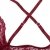 Yidarton Damen Nachtkleid Sexy Babydoll Dessous Set Erotik Lingerie V-Ausschnitt Kleid Spitze Unterwäsche (L, Rot) - 3