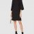 Armani Exchange Damen Back Bottom Belt Dress Partykleid, Schwarz (Black 1200), Small (Herstellergröße: 4) - 2