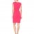 Calvin Klein Damen Cap-Sleeve Side-Ruched Sheath Dress Kleid, Lipstick, 34 - 2