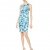Calvin Klein Damen Round Neck Sleeveless Sheath with Starburst Detail Kleid, Atlantis Multi, 38 - 1