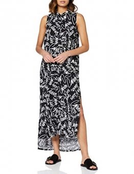Calvin Klein Jeans Damen New DECLA 2 SL Shirt Dress Kleid, Schwarz (Scribble Logo/CK Black 901), 34 (Herstellergröße: XS) - 1