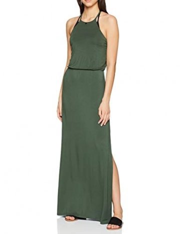 Emporio Armani Damen langes Kleid Strandkleid, Grün (Verde Militare 00084), 36 (Herstellergröße: S) - 1