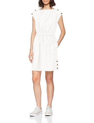 Tommy Hilfiger Damen MAIA DRESS SS Kleid,, per pack Weiß (CLASSIC WHITE 100), 40 (Herstellergröße: 10) - 1