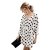X&Armanis Polka-Punkt-Druckkleid, sexy V-Ausschnitt Baumwollkleid beiläufiges Sommerkleid Ärmel,Weiß,XL - 1