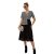 X&Armanis Temperament Sommerkleid, Retro Kariertes nähen Kleid sexy V-Ausschnitt Kleid,schwarz,L - 1