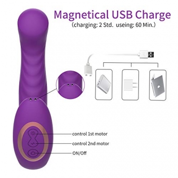 Handmassager THODOL 10 Vibrationsmuster starke Leistung kabellos Handmassagegerät magnetische USB Wiederaufladung Silikon Wasserdicht PHS - 5
