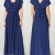 Amazon-Marke: TRUTH & FABLE Damen Maxi A-Linien-Kleid, Blau (Medival Blue), 42, Label:XL - 3
