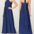 Amazon-Marke: TRUTH & FABLE Damen Maxi A-Linien-Kleid, Blau (Medival Blue), 42, Label:XL - 4