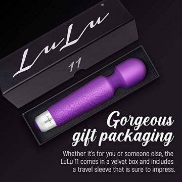 LuLu 11 Massage Wand Massagestab kabelloser elektrisch Memory Edition - Leise und Stark - 20 Verschiedene Vibrationsarten 5 Geschwindigkeiten - inkl. Reisetasche… - 6