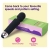 Oliver James Massage Wand Massagestab kabelloser elektrisch Memory Edition - 20 Verschiedene Vibrationsarten 8 Geschwindigkeiten - inkl. Reisetasche (Schwarz) - 4