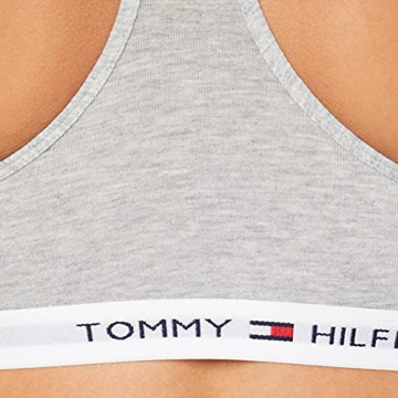Tommy Hilfiger Damen Sport-BH bralette iconic, Gr. 36 (Herstellergröße: M), Grau (GREY HEATHER 004) - 4