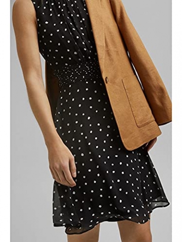ESPRIT Collection Recycelt: Chiffon-Kleid mit Geraffter Taille - 4