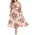 Plus Size Maxikleider Mode Sommerkleid Damen Blumendruck V-Ausschnitt Abendkleid Kurzarm Freizeitkleid Kurzärmliges Kleid mit für in Übergröße Schönes Tunikakleid Partykleid - 1