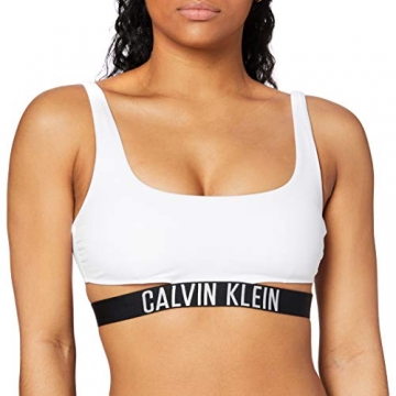 Calvin Klein Damen Strap Bralette-RP Bikini, PVH Weiß, M - 1