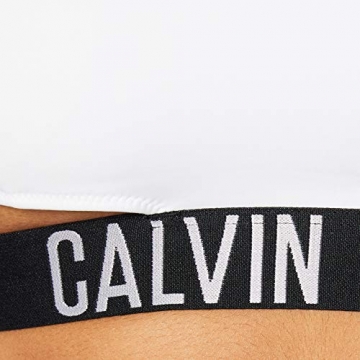 Calvin Klein Damen Strap Bralette-RP Bikini, PVH Weiß, M - 2
